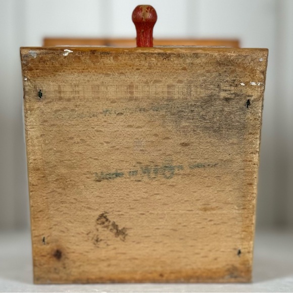 Antique Wood & Metal Coffee Grinder made in West Germany - Picture 4 of 13